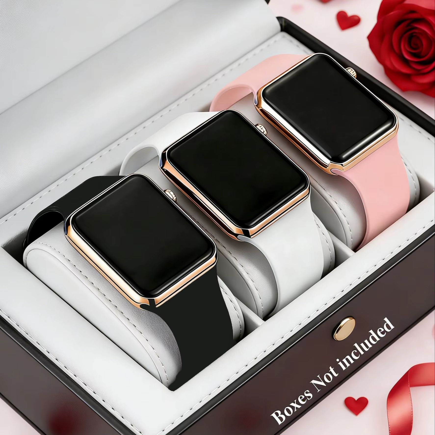 Smartwatch Watches Digital - 3-Piece Set of Cute and Stylish