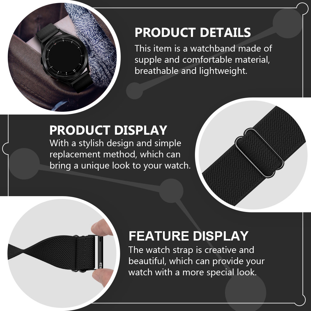 Smartwatch Premium Watches For Women - Premium Polyester Watch Strap Breathable Lightweight