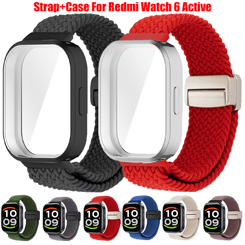Watch Redmi - Braided Nylon Loop Strap+TPU Case For