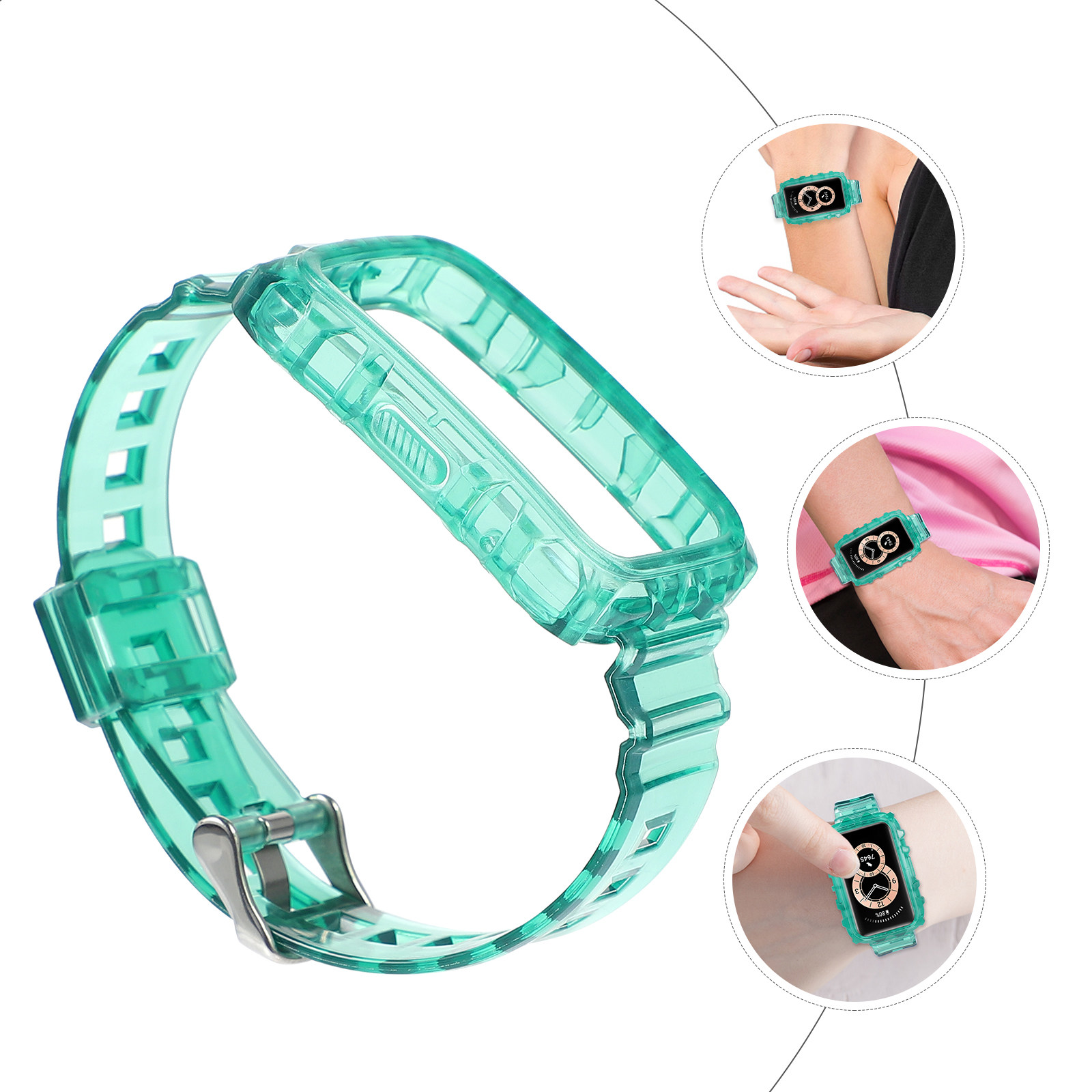 Smartwatch Stylish Watches For Women - Smart Watch B Replacement Strap Green