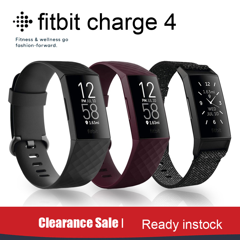 Smartwatch Watches Digital - Original Fitbit Charger 4 Smart Watch