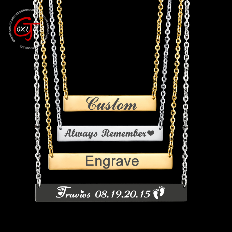 Smartwatch Sports Watches For Men - Goxijite Stainless Steel Engraving Name Square