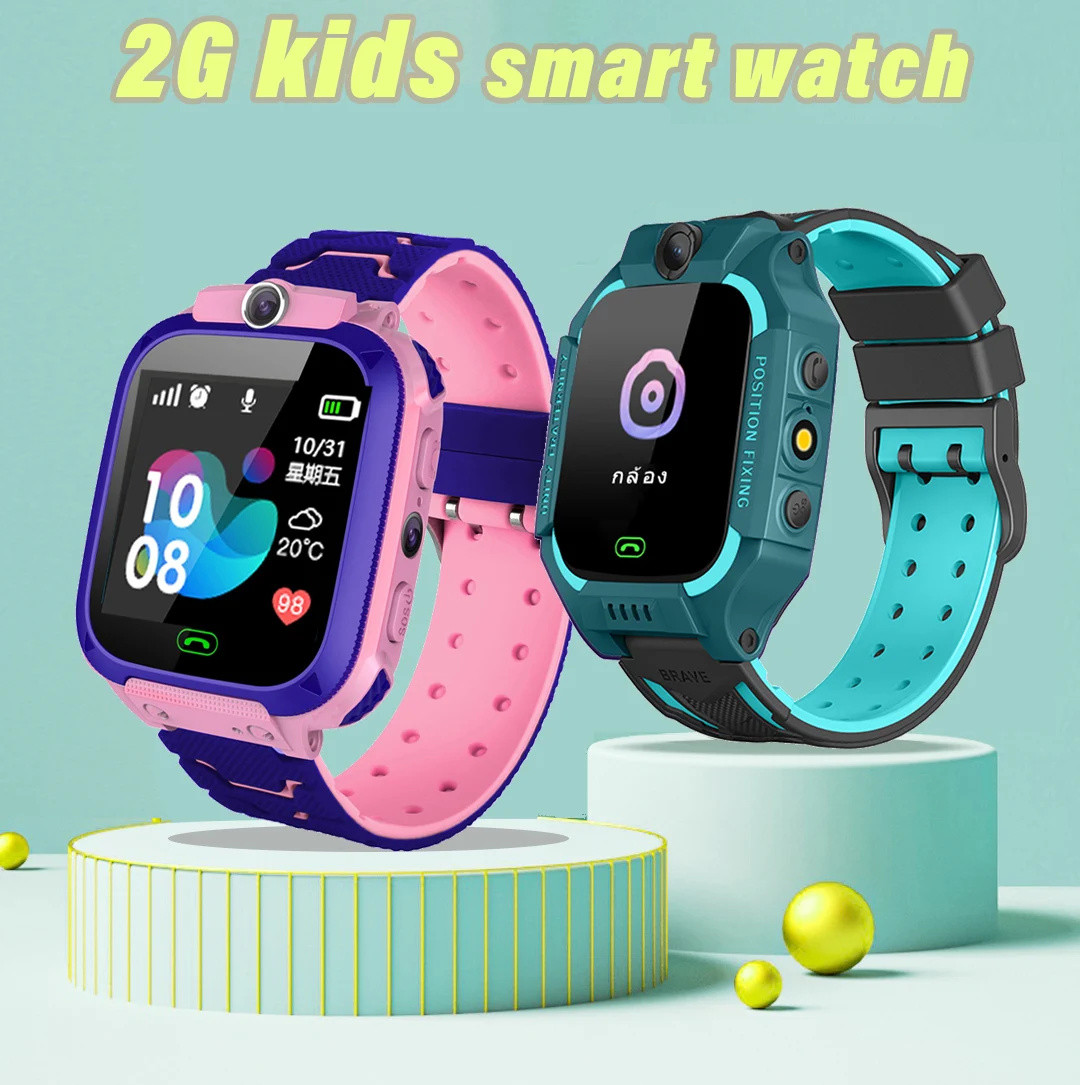 Smartwatch Watches Digital - Q12 Kids Smart Watch 2G SOS