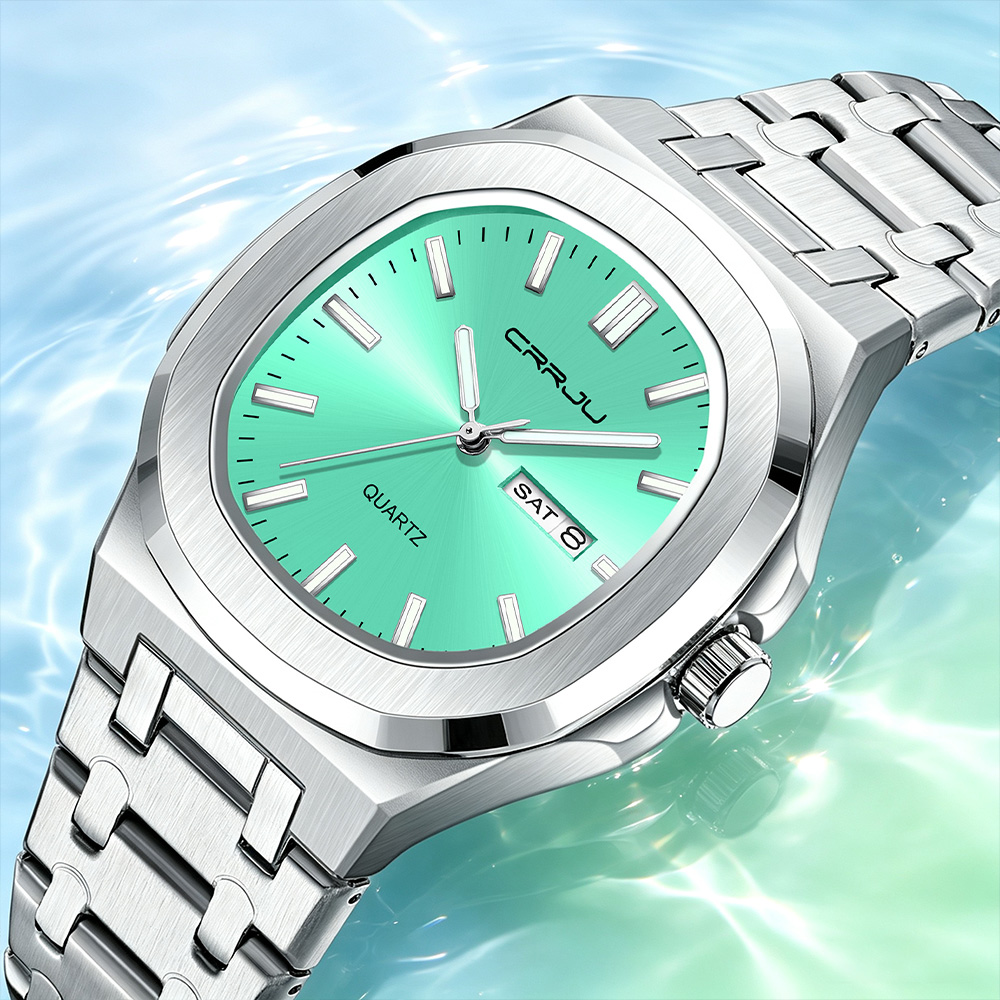 Smartwatch Watches Brands For Men - CRRJU 5039 Top Brand Men's Quartz