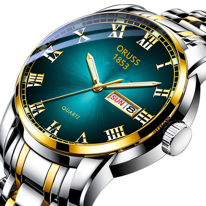 Smartwatch Watches Gift For Boys - Men's Quartz Watch Luminous Stainless Steel