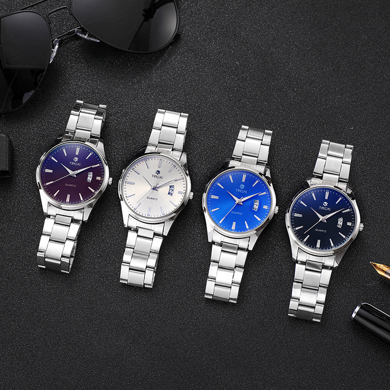 Men's Steel Band Calendar Quar - đánh giá và giá Smartwatch Watches Gift For Boys
