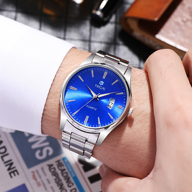 Men's Steel Band Calendar Quar - đánh giá và giá Smartwatch Watches Gift For Boys