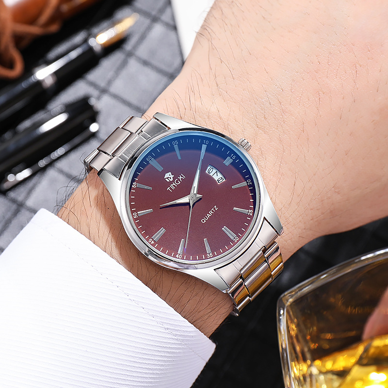 Men's Steel Band Calendar Quar - đánh giá và giá Smartwatch Watches Gift For Boys