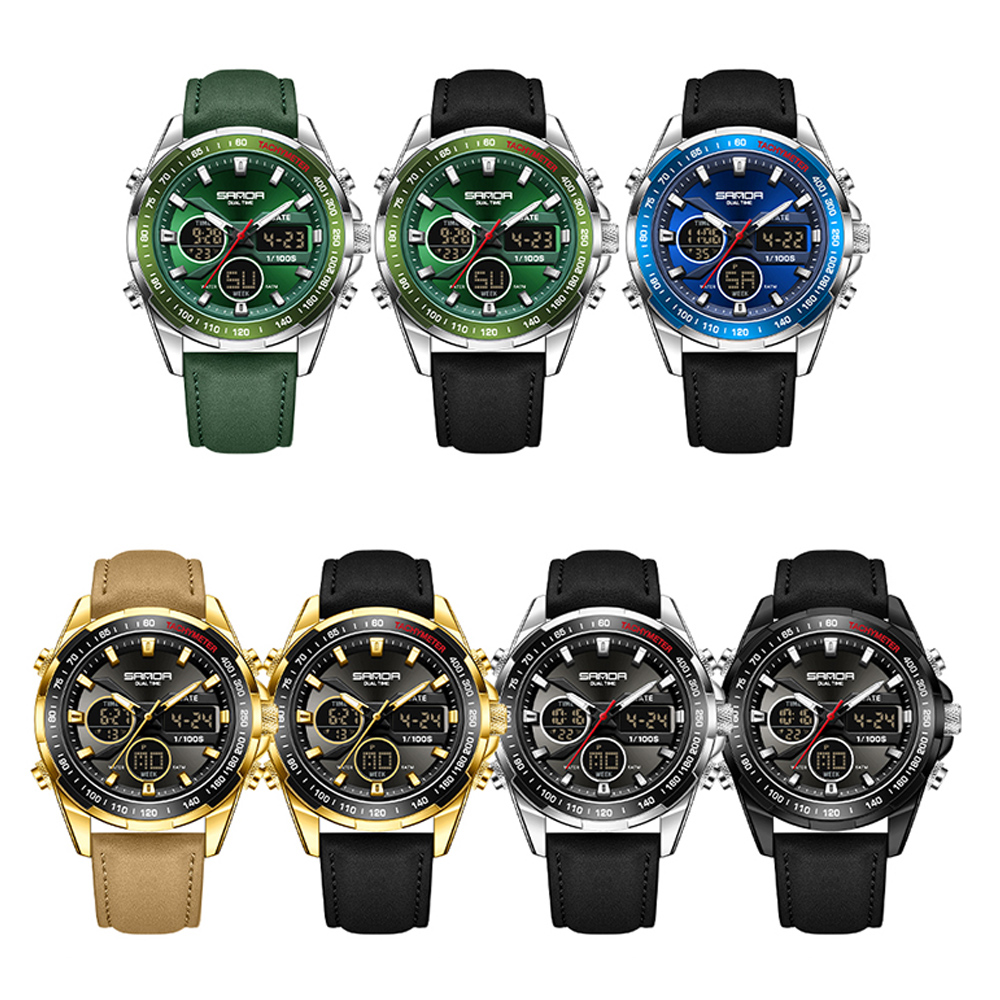SANDA Luxury Chronograph Men W - đánh giá và giá Smartwatch Watches Brands For Men