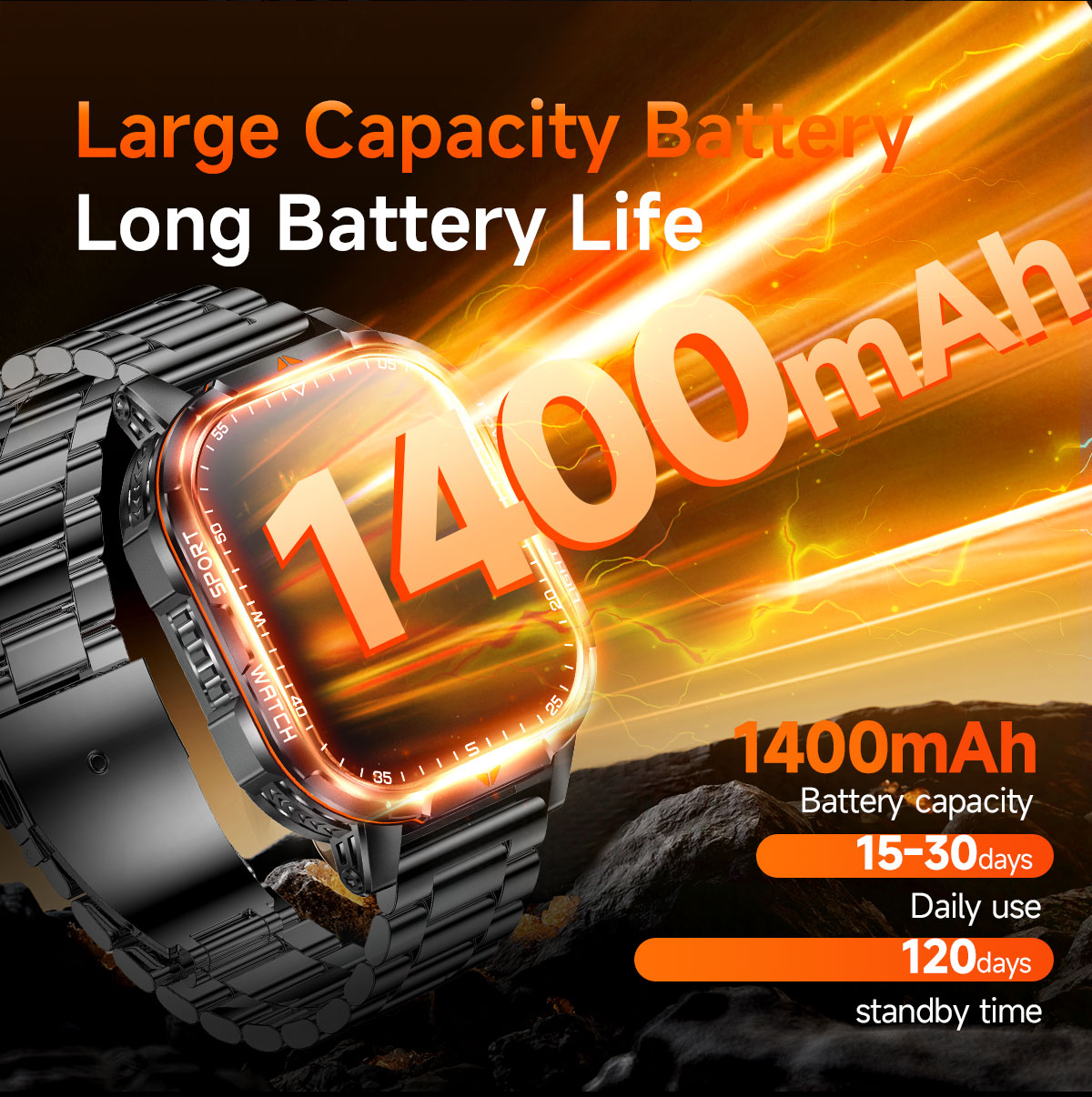 2026 New 1400mAh Super Large B - đánh giá và giá Smartwatch Professional Watches For Men