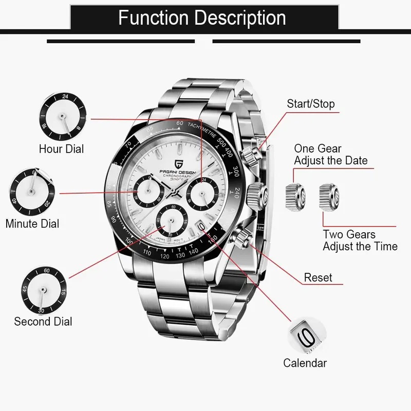 PD-1644 OS20 PAGANI DESIGN Men - đánh giá và giá Smartwatch Sports Watches For Men