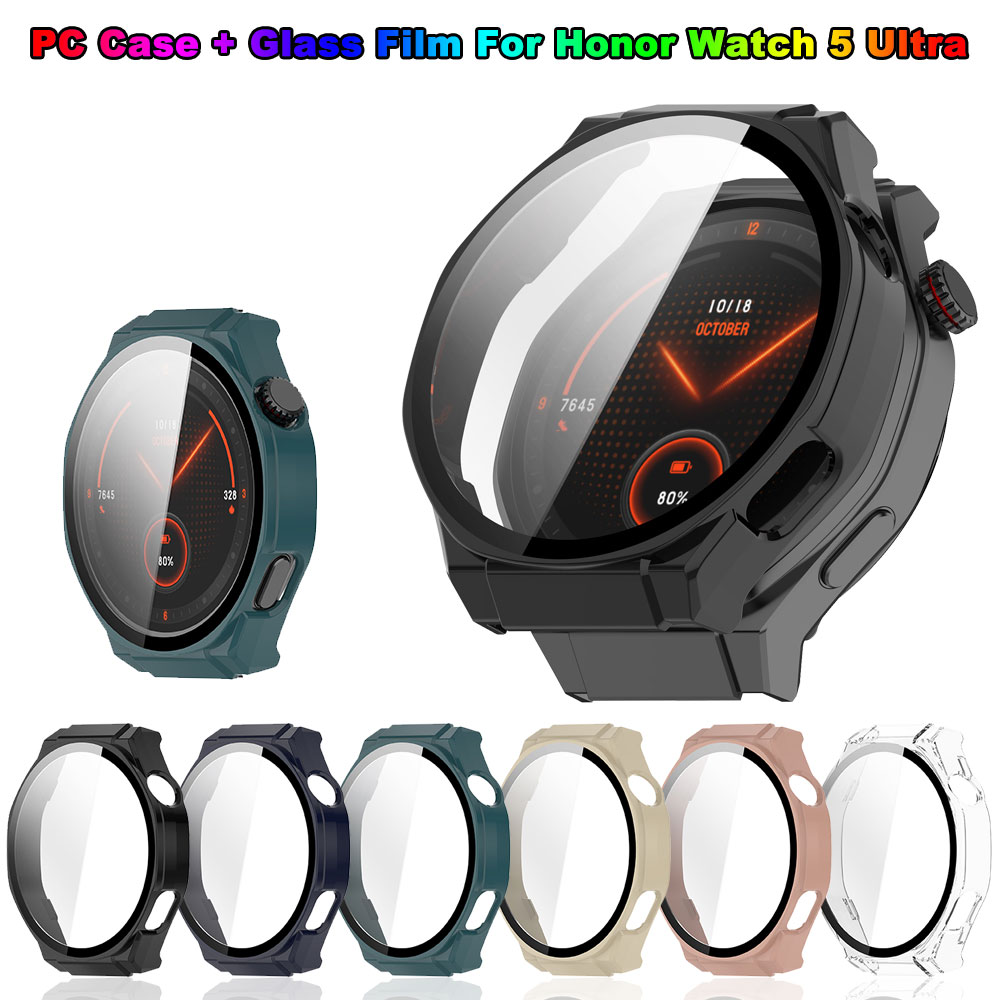 PC + Tempered Glass Case For H - đánh giá và giá Smartwatch English
