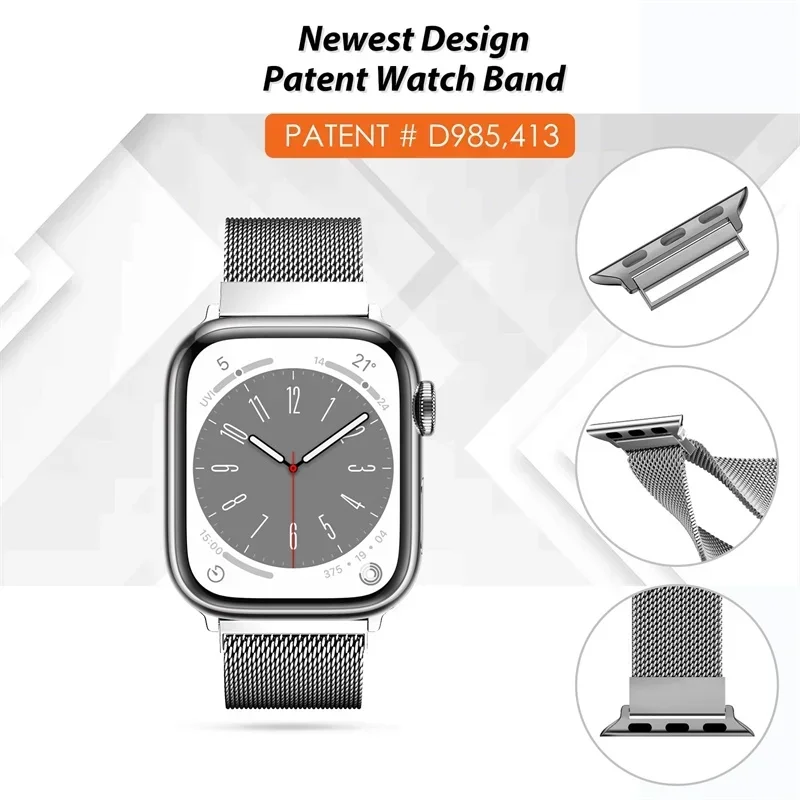 Milanese Loop for apple watch  - đánh giá và giá Smartwatch Iphone Watches For Women