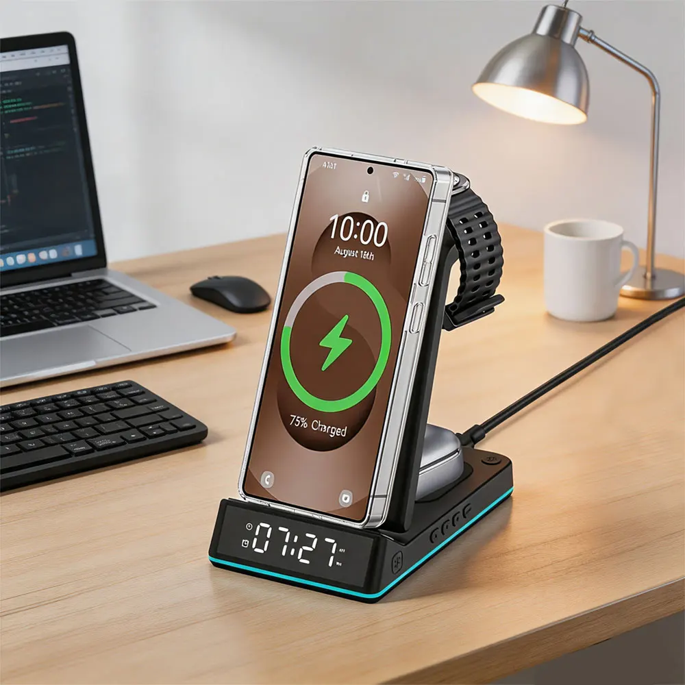 4-in-1 Wireless Charger Stand  - đánh giá và giá Smartwatch Watches Digital