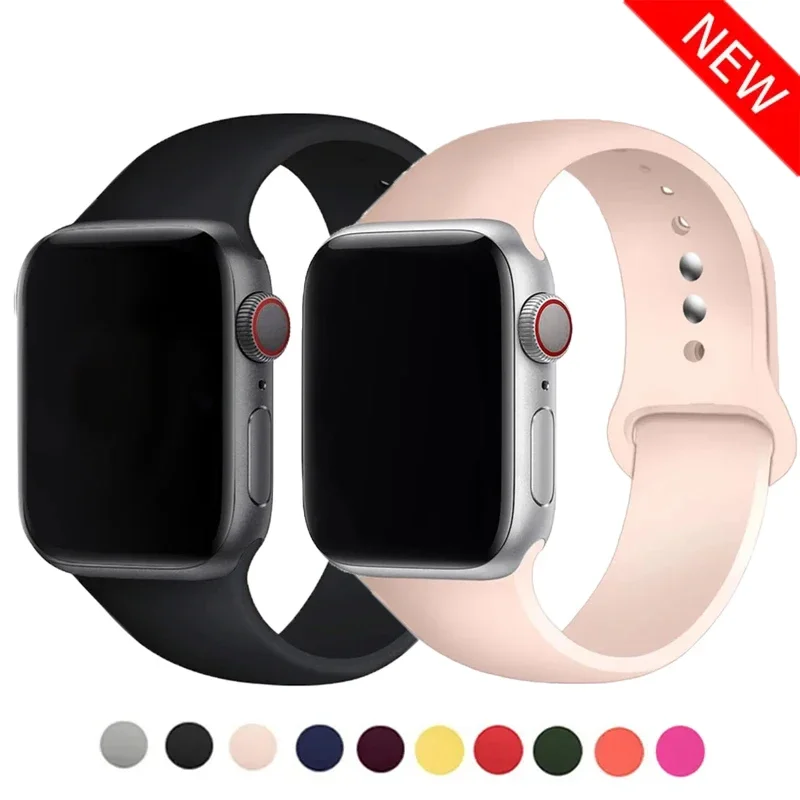 Sport Soft Silicone For Apple  - đánh giá và giá Smartwatch Iphone Watches For Women