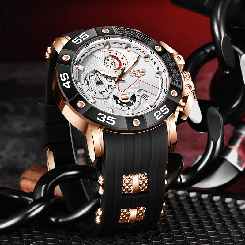 LIGE quartz Top brand luxury w - đánh giá và giá Smartwatch Watches Brands For Men