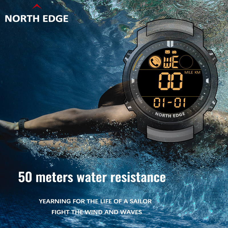Bắc EDGE Hồ Nam Dây Đo Nhịp Ti - đánh giá và giá Smartwatch Professional Watches For Men
