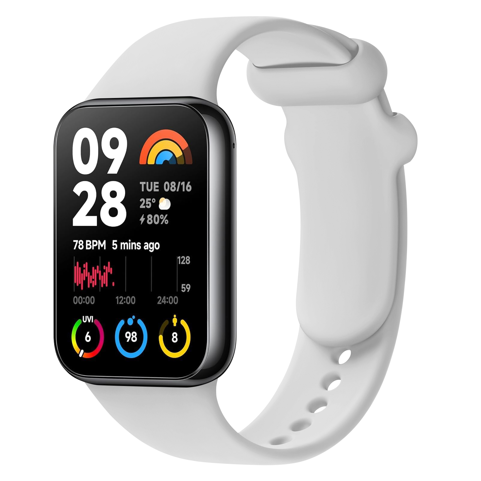Silicone Strap For Xiaomi Mi S - đánh giá và giá Tag Watches Smartwatch
