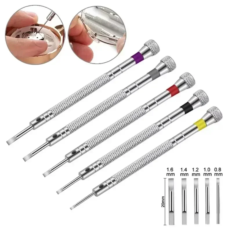 5pcs/set 0.8-1.6mm Steel Screw - đánh giá và giá Watchmaker Screwdriver