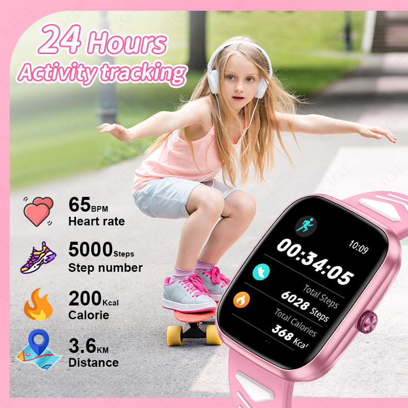 LIGE New 1.75 Inch Bluetooth C - đánh giá và giá Smartwatch Digital Watches For Kid Boy With Alarm