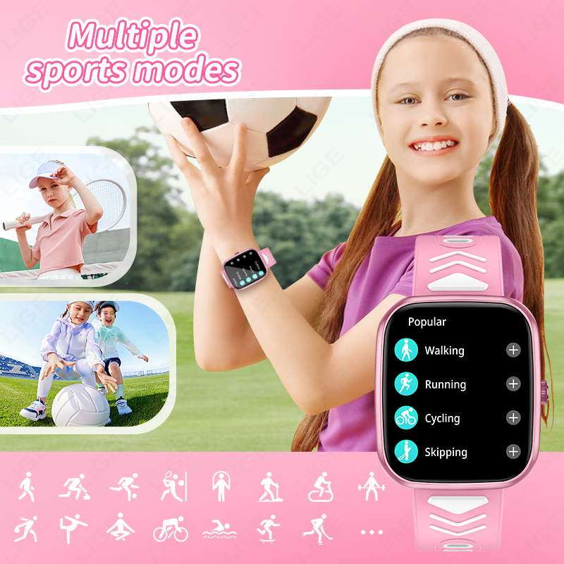 LIGE New 1.75 Inch Bluetooth C - đánh giá và giá Smartwatch Digital Watches For Kid Boy With Alarm