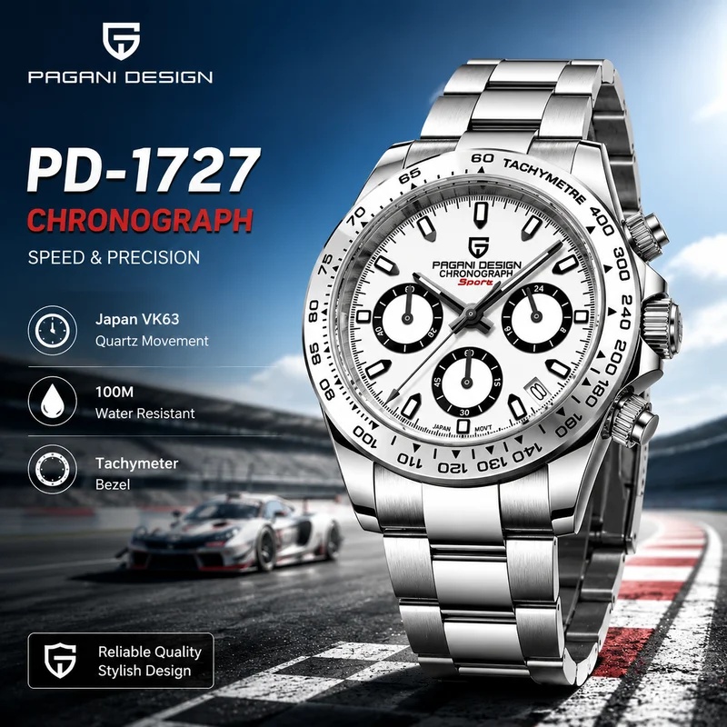 PAGANI DESIGN PD‑1727 Men Quar - đánh giá và giá Smartwatch Sports Watches For Men