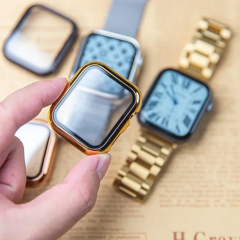 Glass+case For Apple Watch ban - đánh giá và giá Smartwatch Iphone Watches For Women