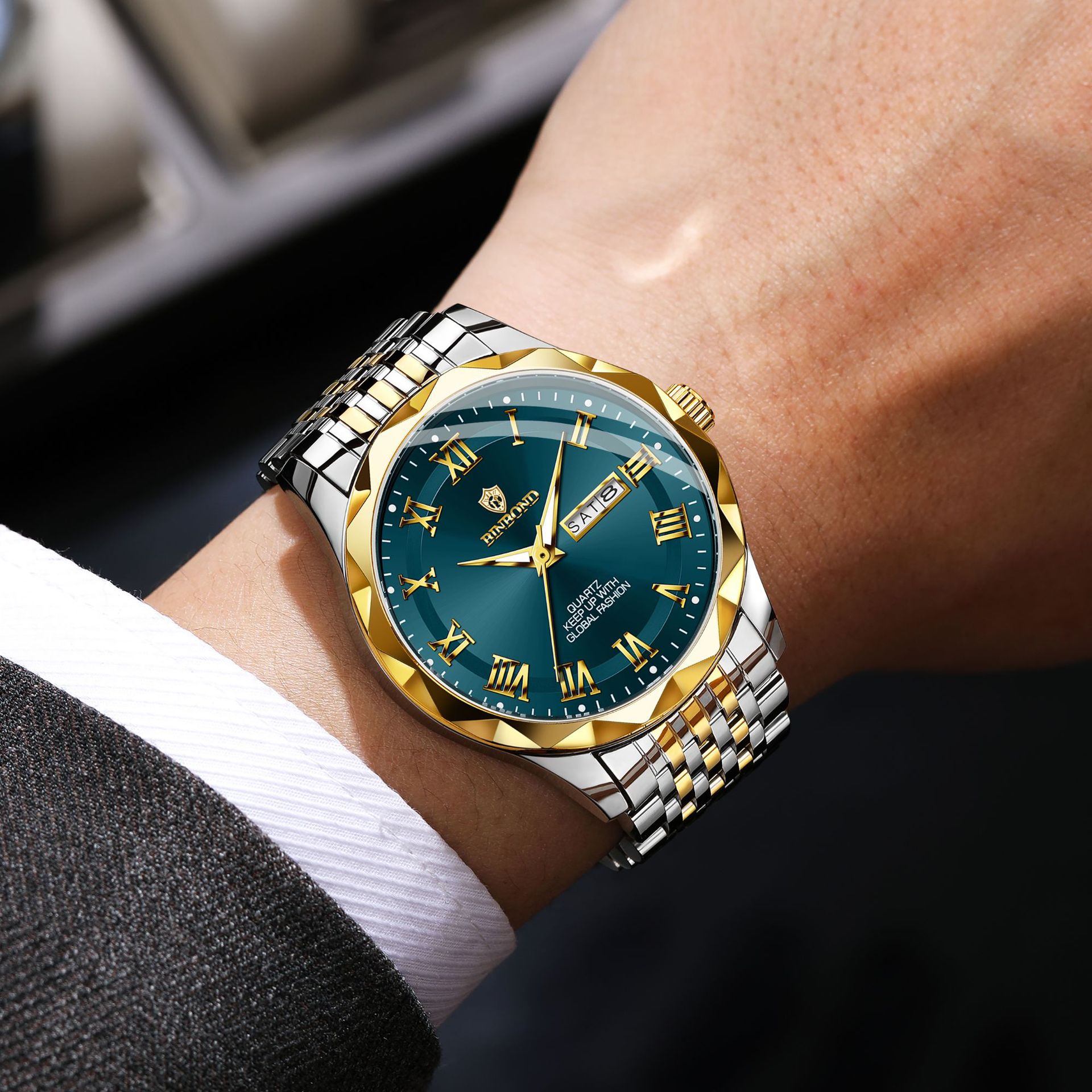 BINBOND Luxury Quartz Wristwat - đánh giá và giá Smartwatch Sports Watches For Men