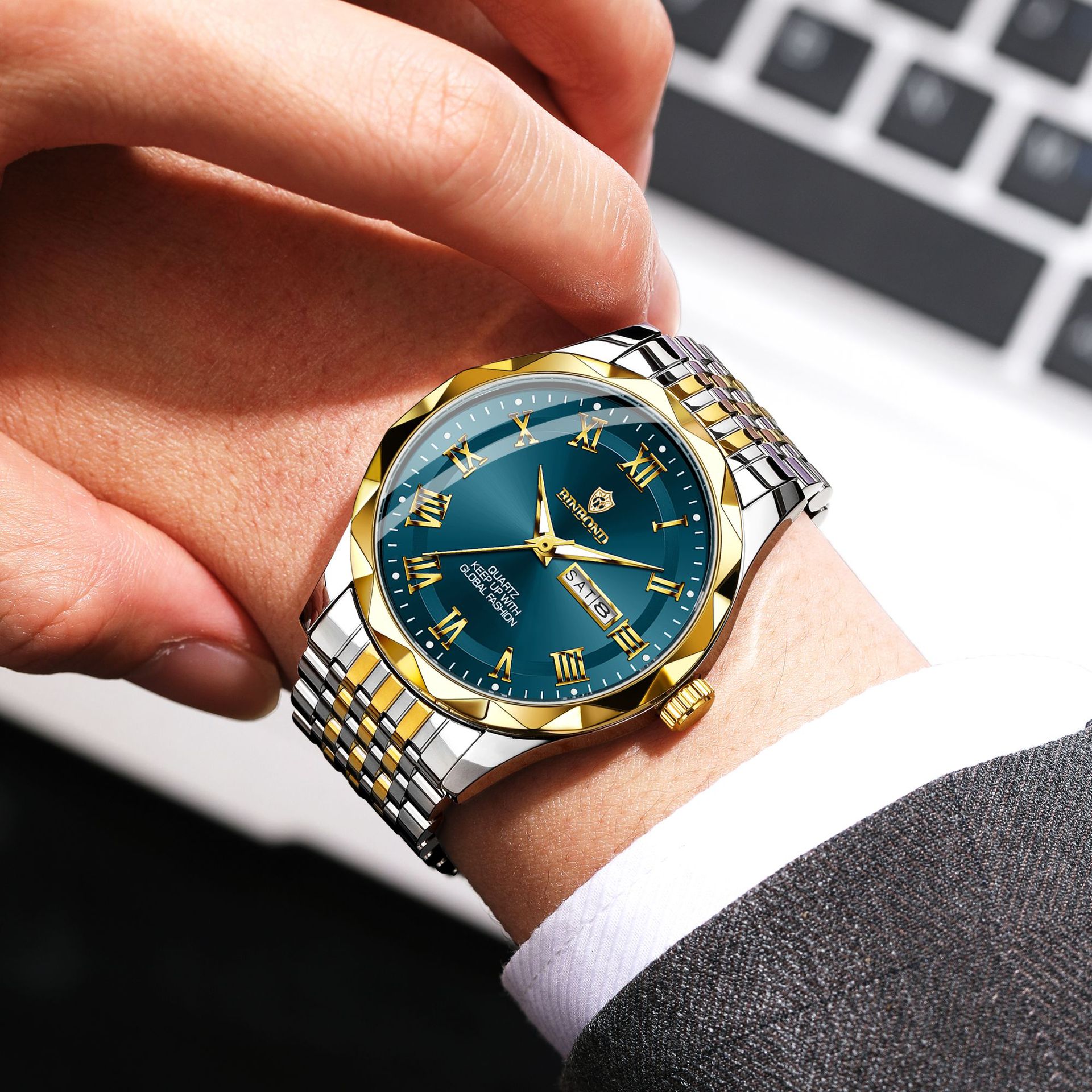 BINBOND Luxury Quartz Wristwat - đánh giá và giá Smartwatch Sports Watches For Men